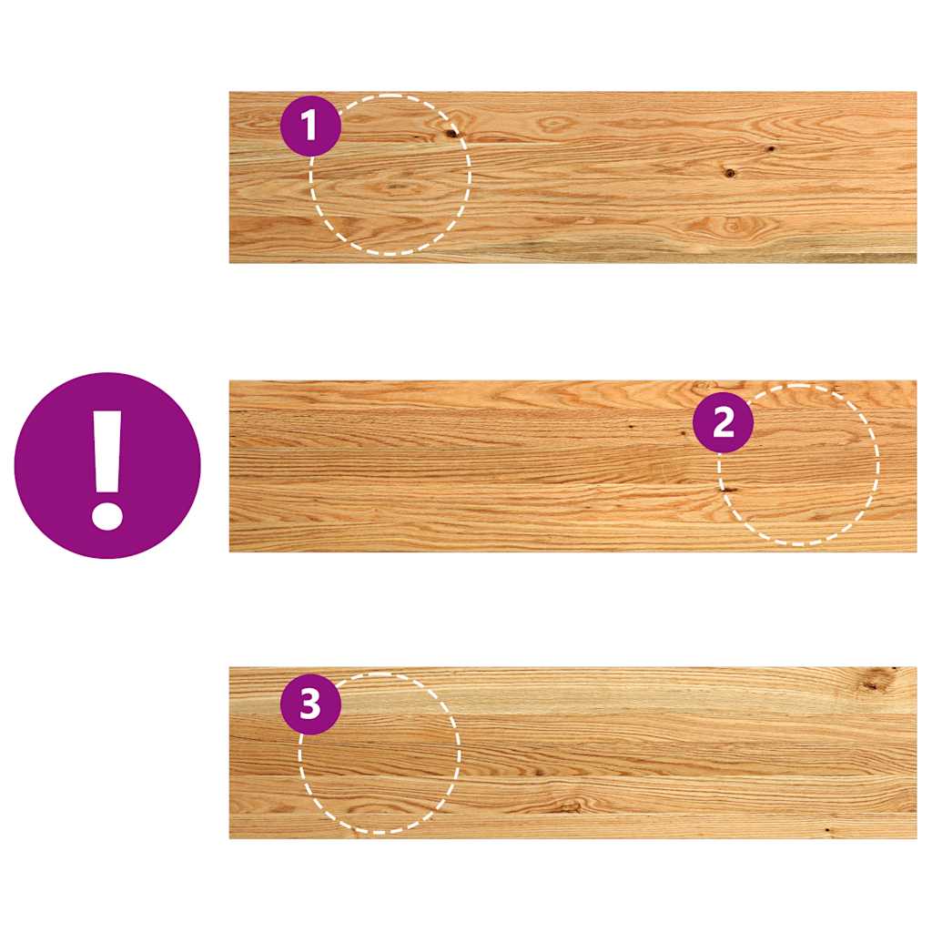 vidaXL Πατάκια Σκάλας 2 τεμ. Ανοιχτό Καφέ 100x25x2 cm Ξύλο Δρυός