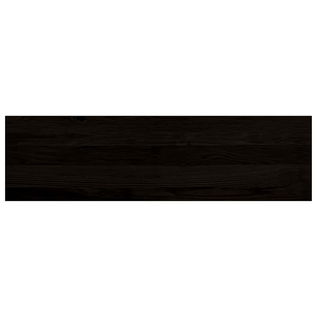 vidaXL Πέλματα Σκάλας 2 τεμάχια Σκούρο καφέ 90x30x2 cm Ξύλο μασίφ δρυς