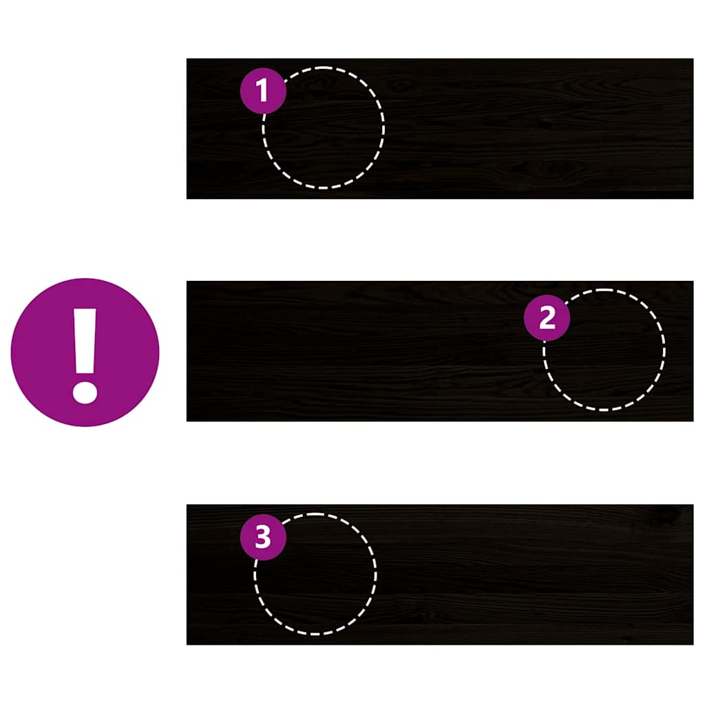 vidaXL Πέλματα Σκάλας 2 τεμάχια Σκούρο καφέ 90x30x2 cm Ξύλο μασίφ δρυς