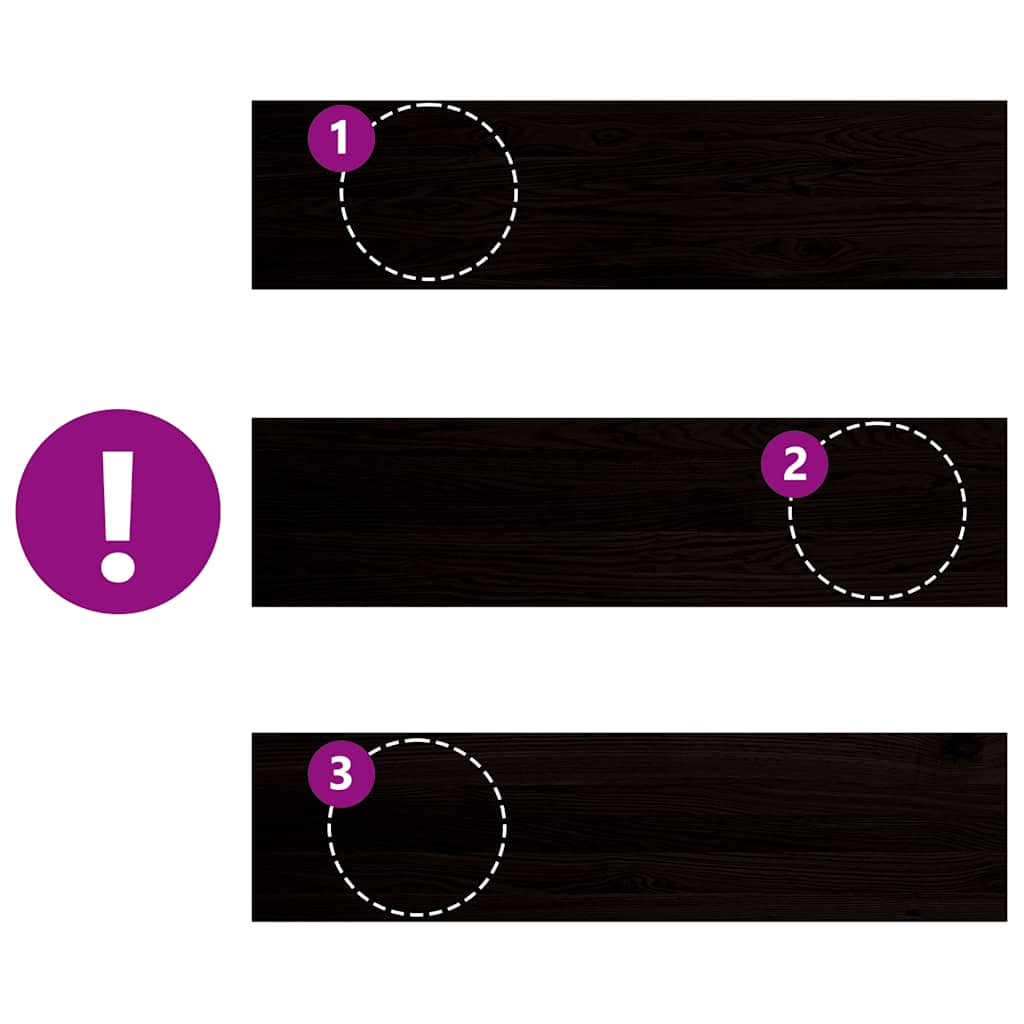 vidaXL Πέλματα Σκάλας 2 τεμάχια Σκούρο καφέ μασίφ ξύλο βελανιδιάς