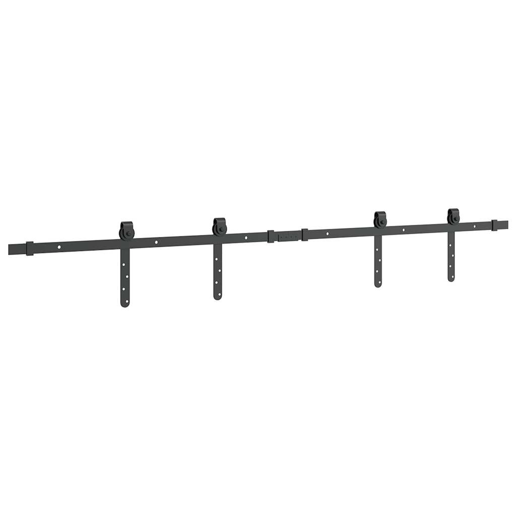 vidaXL Κιτ συρόμενης ντουλάπας 152 cm Ανθρακούχο ατσάλι