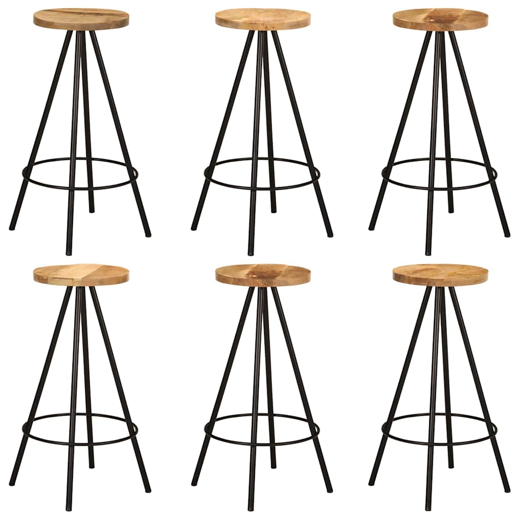 vidaXL Σετ Μπαρ 7 Τεμαχίων από Μασίφ Ξύλο Μάνγκο