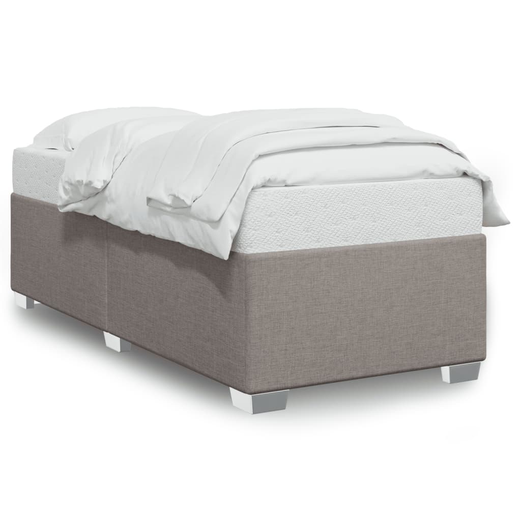 vidaXL Σκελετός Κρεβατιού Χωρίς Στρώμα Taupe 80x200 εκ. Υφασμάτινο