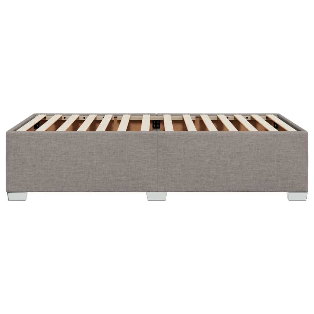 vidaXL Σκελετός Κρεβατιού Χωρίς Στρώμα Taupe 80x200 εκ. Υφασμάτινο