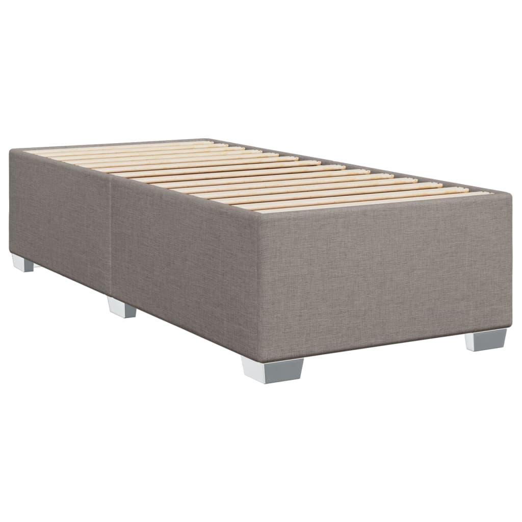 vidaXL Σκελετός Κρεβατιού Χωρίς Στρώμα Taupe 90x190 εκ. Υφασμάτινο
