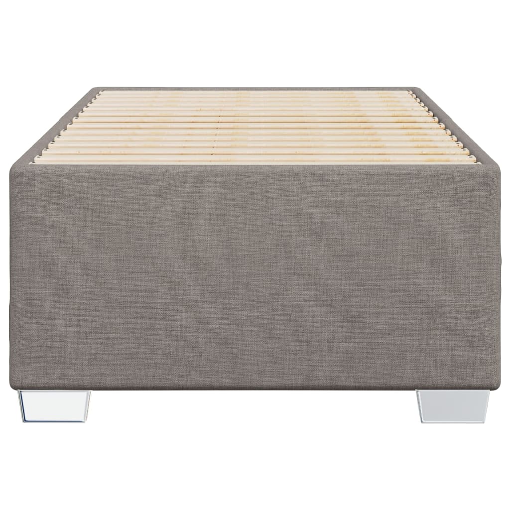 vidaXL Σκελετός Κρεβατιού Χωρίς Στρώμα Taupe 90x190 εκ. Υφασμάτινο