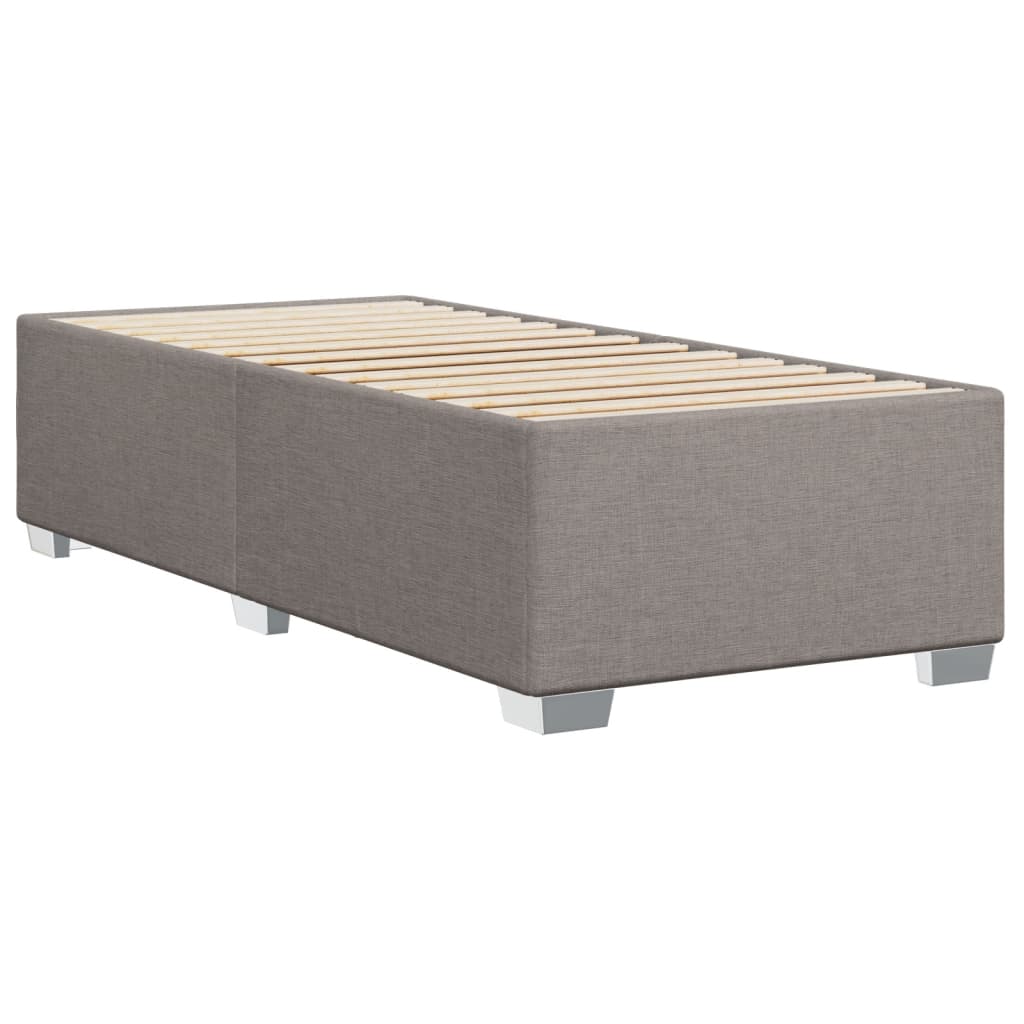 vidaXL Σκελετός Κρεβατιού Χωρίς Στρώμα Taupe 90x190 εκ. Υφασμάτινο