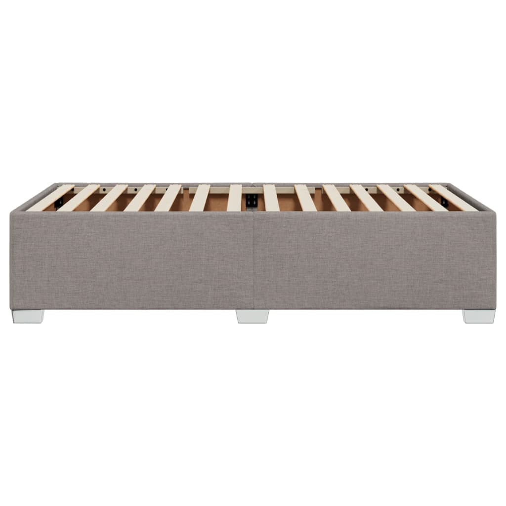 vidaXL Σκελετός Κρεβατιού Χωρίς Στρώμα Taupe 100 x 200 εκ. Υφασμάτινο