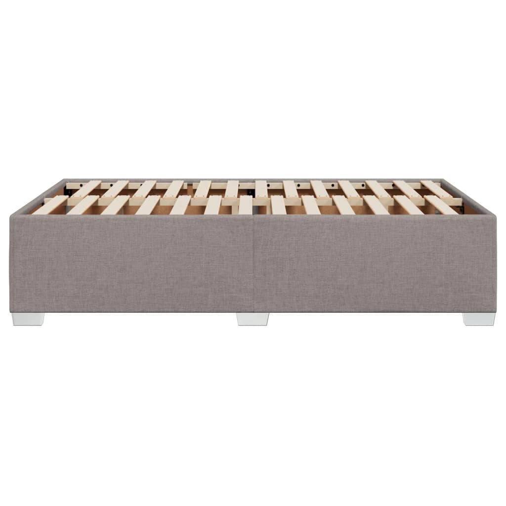 vidaXL Πλαίσιο Κρεβατιού χωρίς στρώμα Taupe 120x190 εκ. Υφασμάτινο
