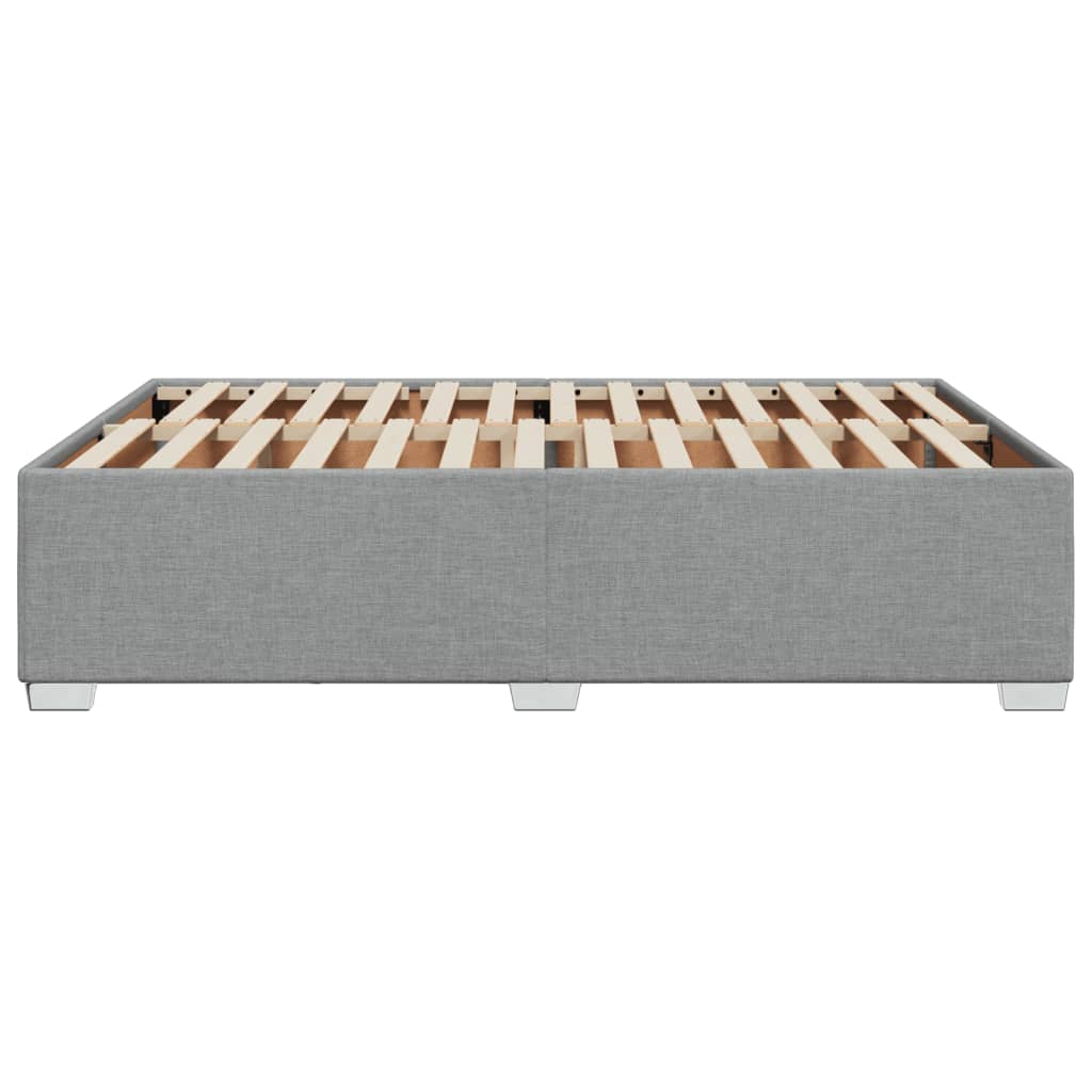 vidaXL Σκελετός Κρεβατιού Χωρίς Στρώμα Αν. Γκρι 160x200 εκ.Υφασμάτινο