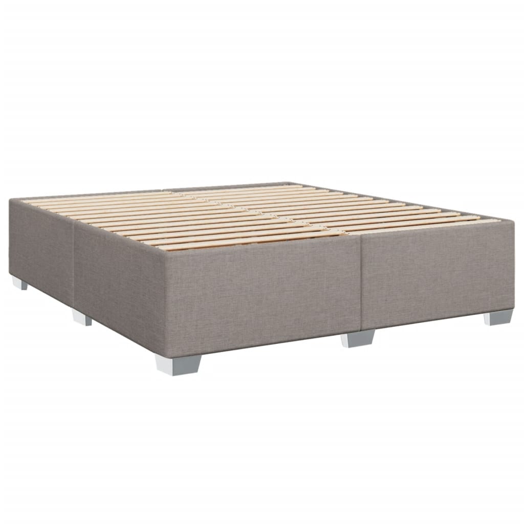 vidaXL Σκελετός Κρεβατιού Χωρίς Στρώμα Taupe 180x200 εκ. Υφασμάτινο