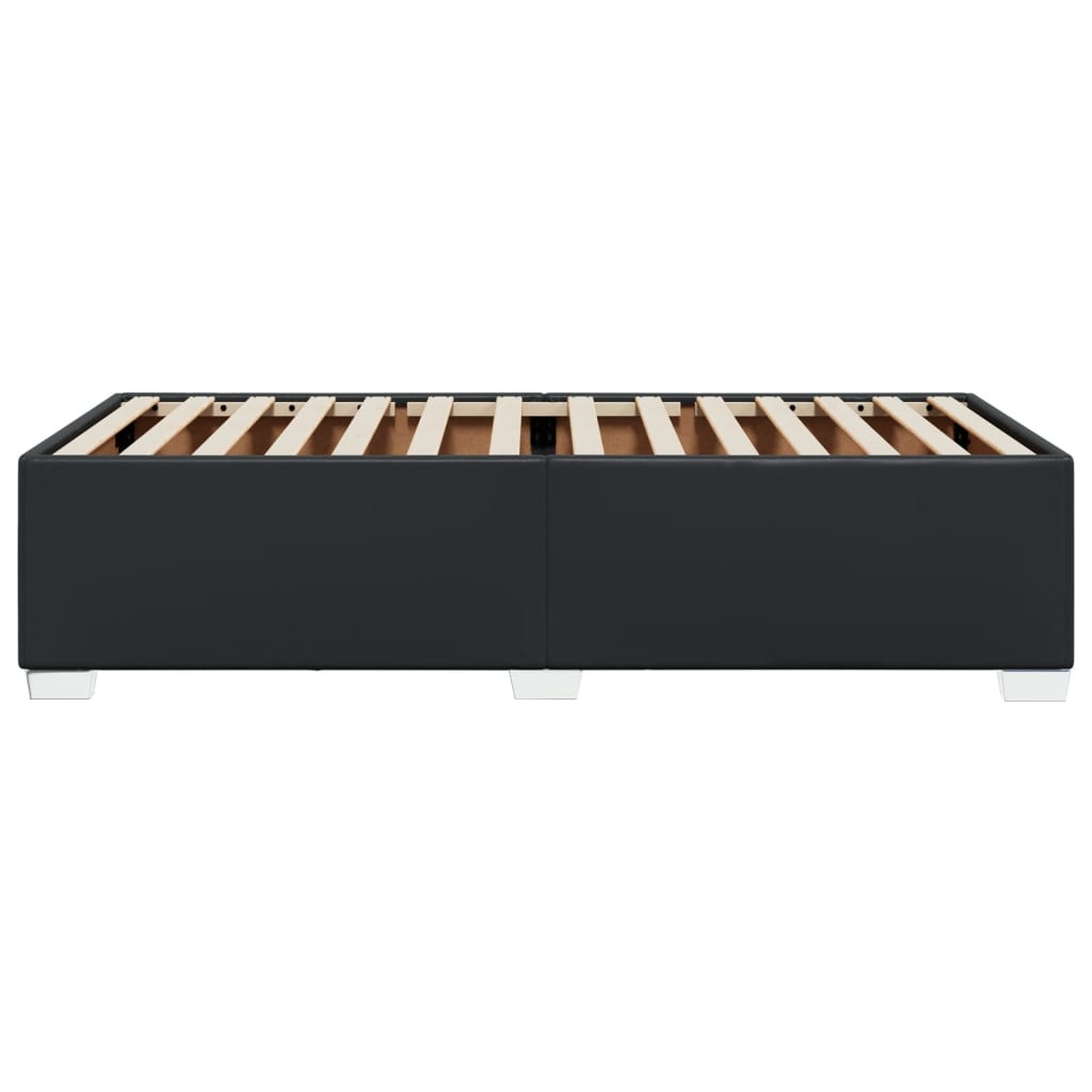 vidaXL Πλαίσιο Κρεβατιού Μαύρο 90x200 εκ. από Συνθετικό Δέρμα