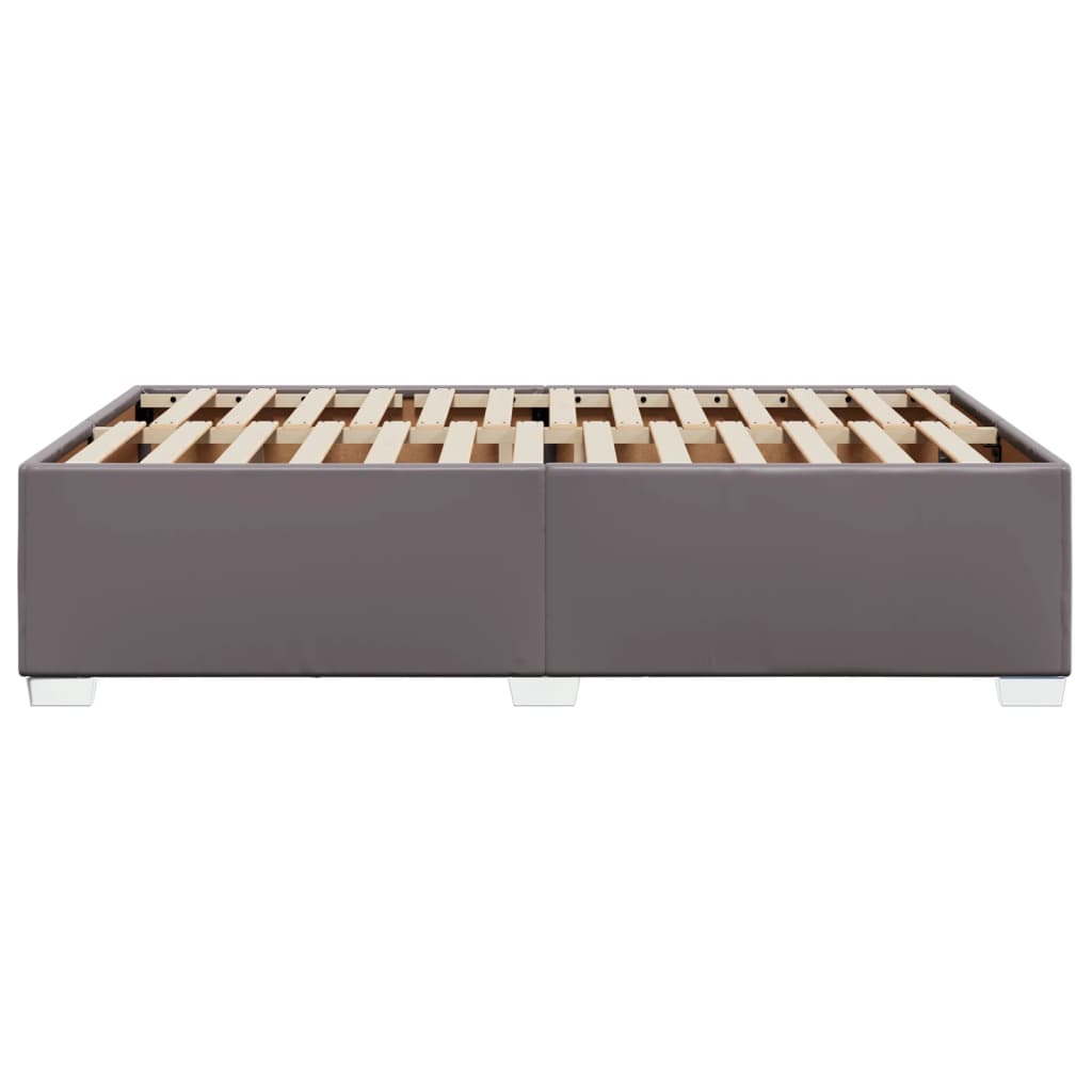 vidaXL Πλαίσιο Κρεβατιού Γκρι 120 x 200 εκ. από Συνθετικό Δέρμα