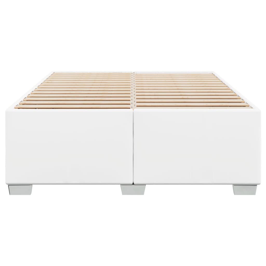 vidaXL Πλαίσιο Κρεβατιού Λευκό 160x200 εκ. από Συνθετικό Δέρμα