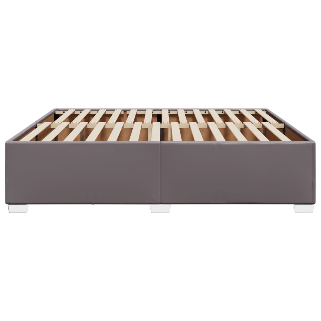 vidaXL Πλαίσιο Κρεβατιού Γκρι 180x200 εκ. από Συνθετικό Δέρμα