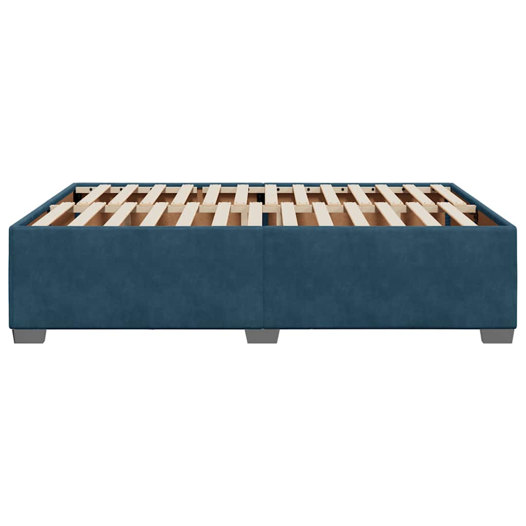 vidaXL Πλαίσιο Κρεβατιού Μπλε 160x200 εκ. Βελούδινο