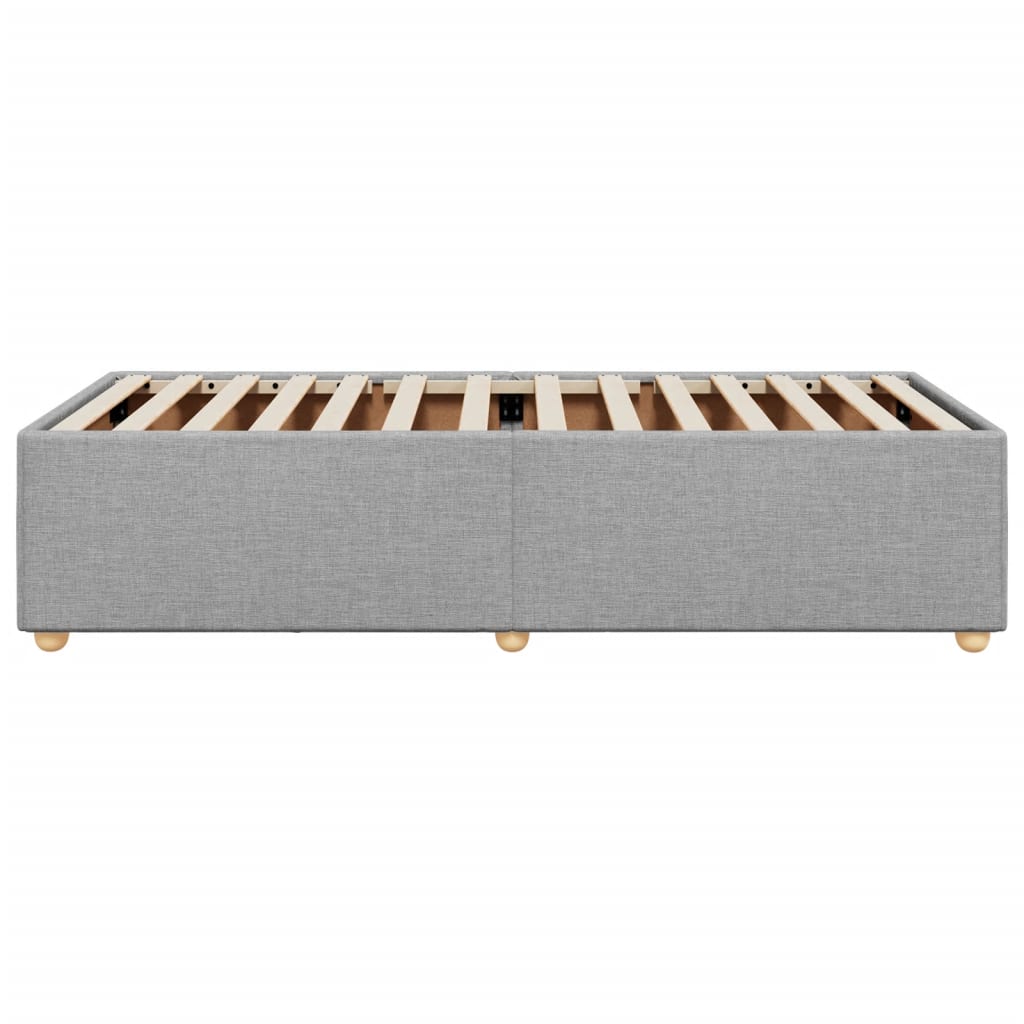 vidaXL Σκελετός Κρεβατιού Χωρίς Στρώμα Αν. Γκρι 80x200 εκ. Υφασμάτινο