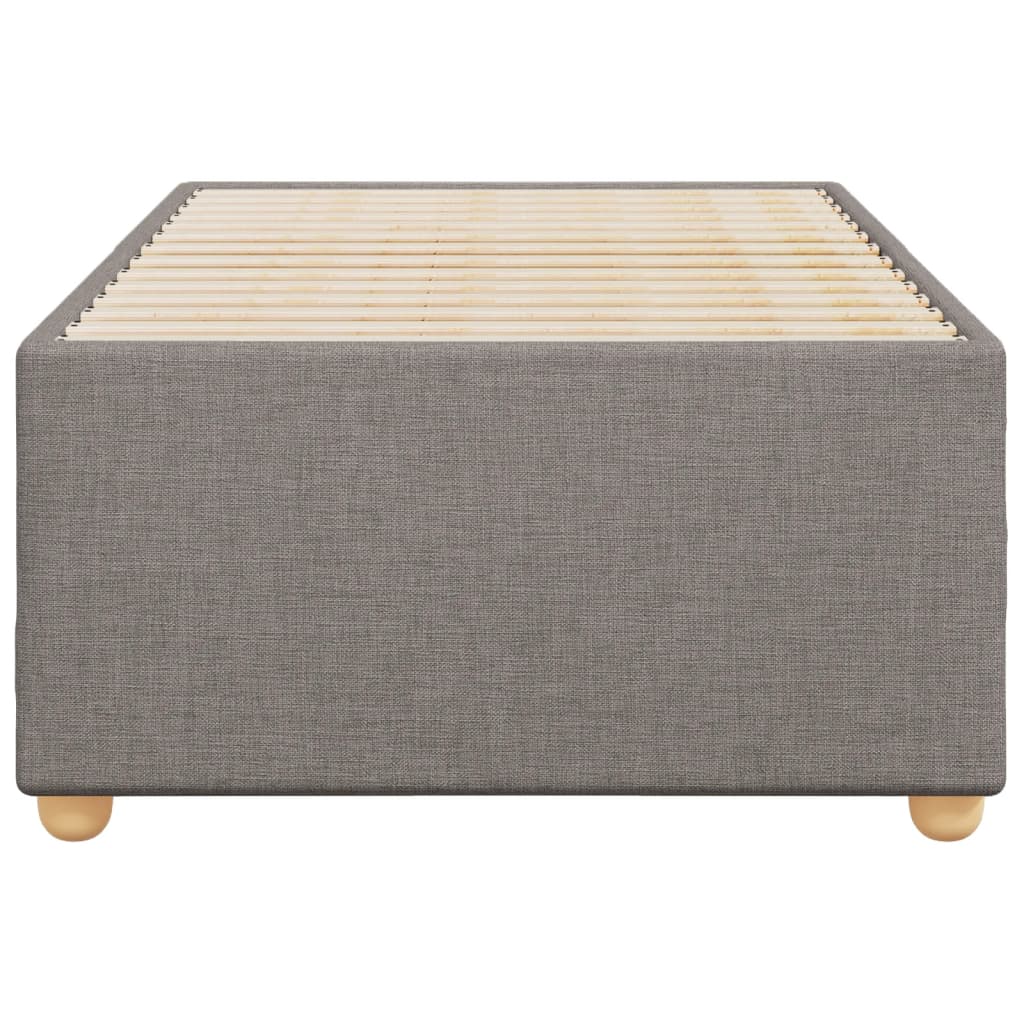vidaXL Σκελετός Κρεβατιού Χωρίς Στρώμα Taupe 80x200 εκ. Υφασμάτινο