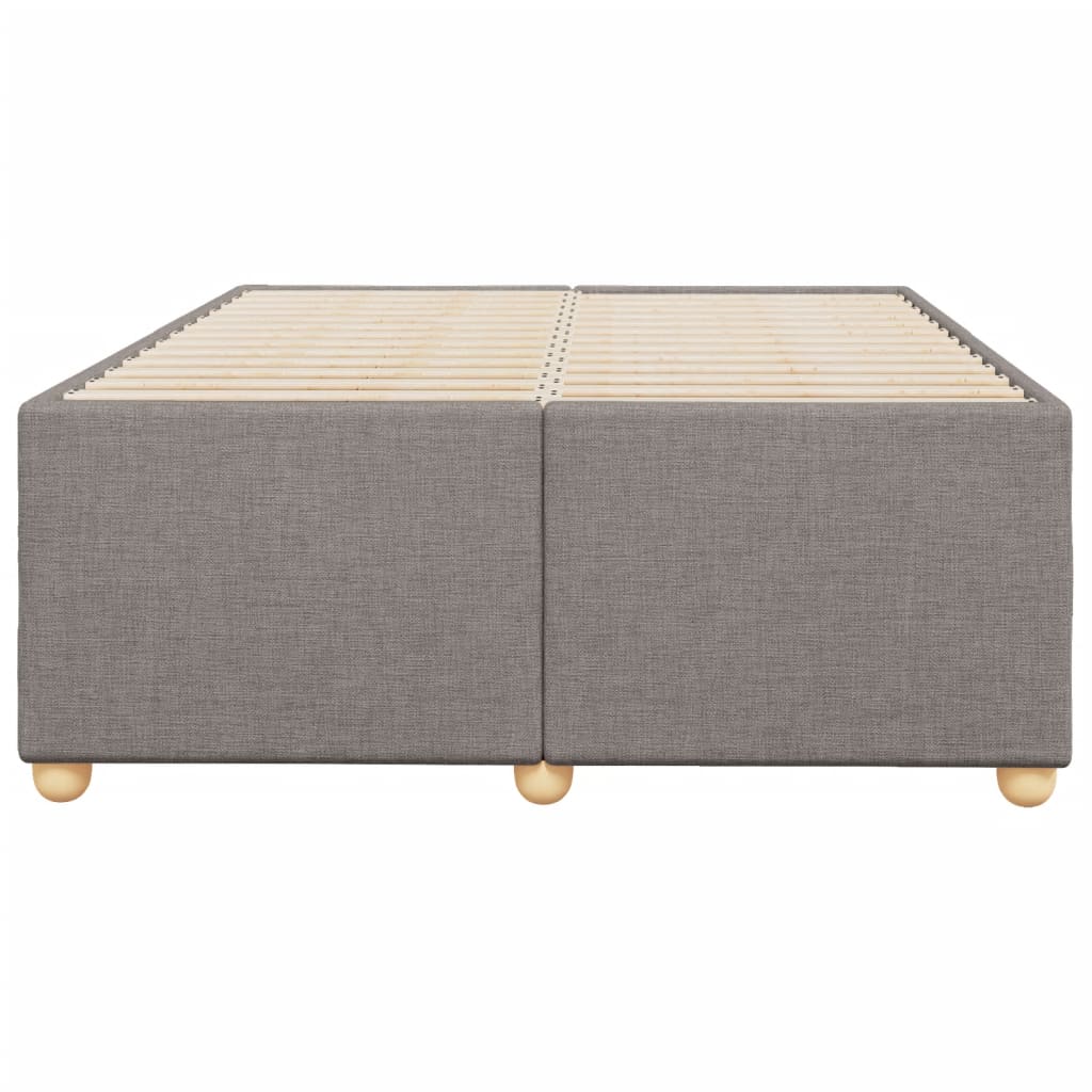 vidaXL Πλαίσιο Κρεβατιού χωρίς στρώμα Taupe 120x190 εκ. Υφασμάτινο