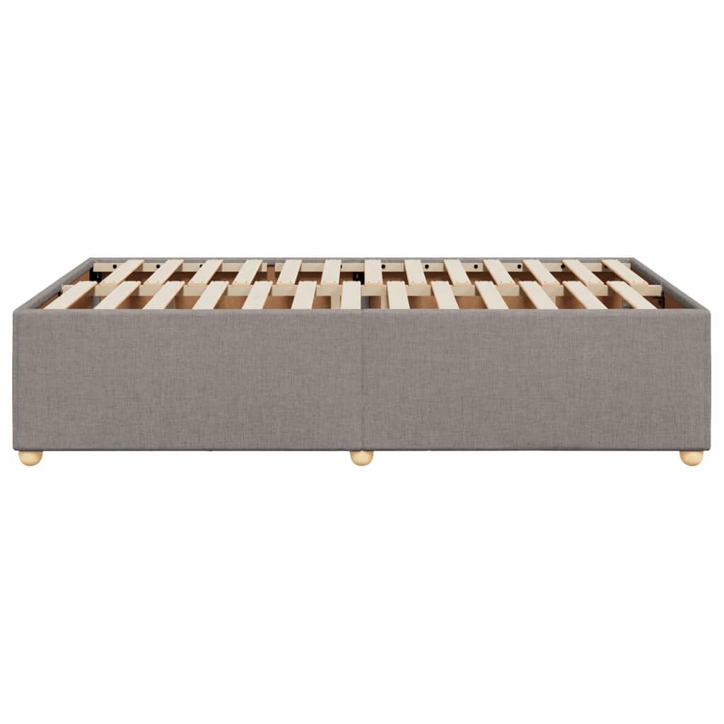 vidaXL Πλαίσιο Κρεβατιού χωρίς στρώμα Taupe 120x190 εκ. Υφασμάτινο