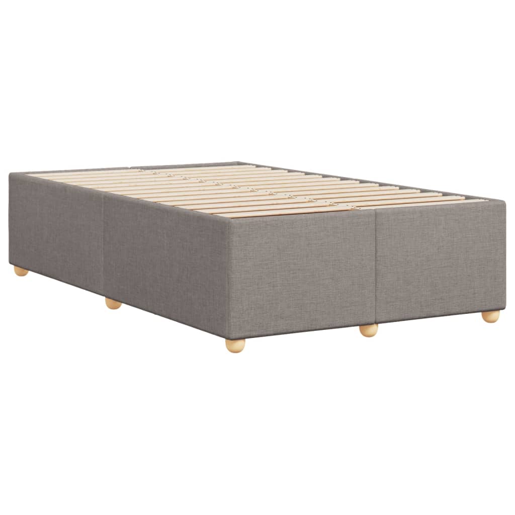 vidaXL Πλαίσιο Κρεβατιού χωρίς στρώμα Taupe 120x190 εκ. Υφασμάτινο