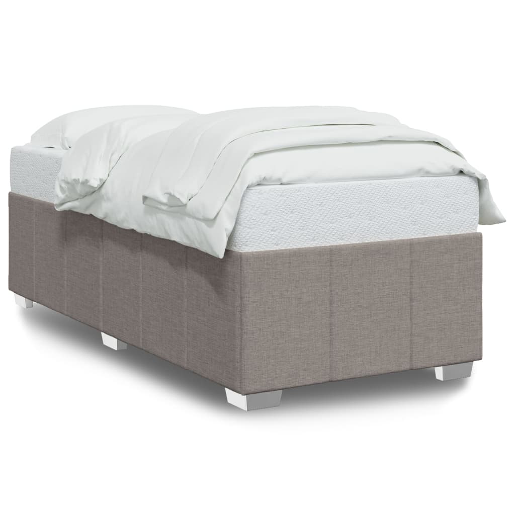 vidaXL Σκελετός Κρεβατιού Χωρίς Στρώμα Taupe 80x200 εκ. Υφασμάτινο