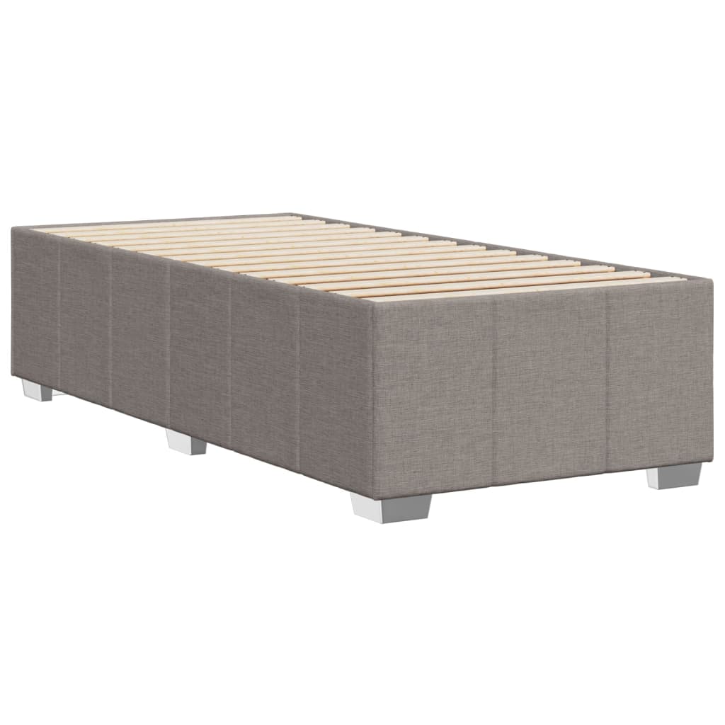 vidaXL Σκελετός Κρεβατιού Χωρίς Στρώμα Taupe 80x200 εκ. Υφασμάτινο