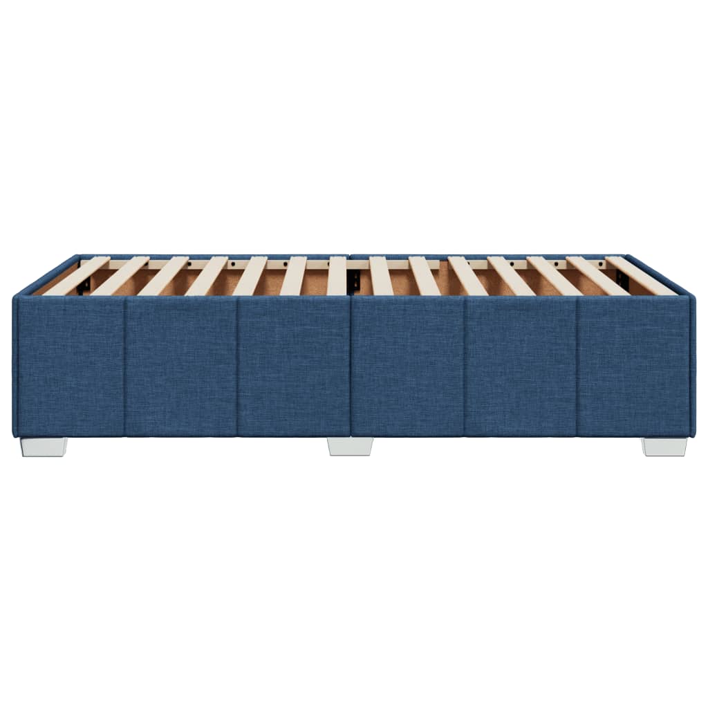 vidaXL Σκελετός Κρεβατιού Χωρίς Στρώμα Μπλε 90x200 εκ. Υφασμάτινο