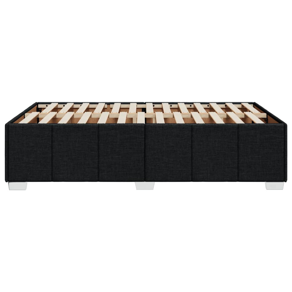 vidaXL Πλαίσιο Κρεβατιού χωρίς στρώμα Μαύρο 120x190 εκ. Υφασμάτινο