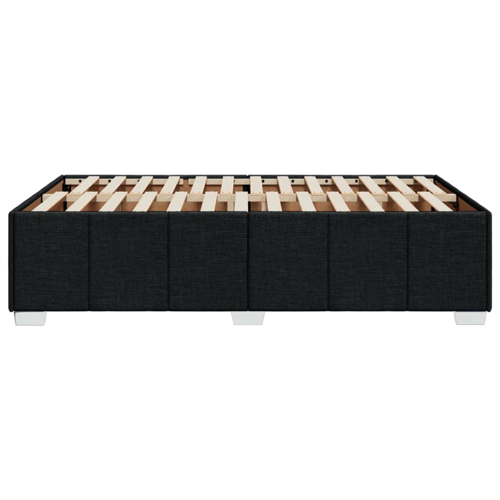 vidaXL Σκελετός Κρεβατιού Χωρίς Στρώμα Μαύρο 120x200 εκ. Υφασμάτινο