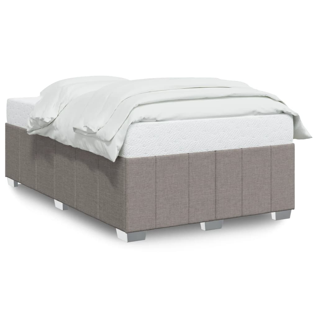 vidaXL Σκελετός Κρεβατιού Χωρίς Στρώμα Taupe 120x200 εκ. Υφασμάτινο