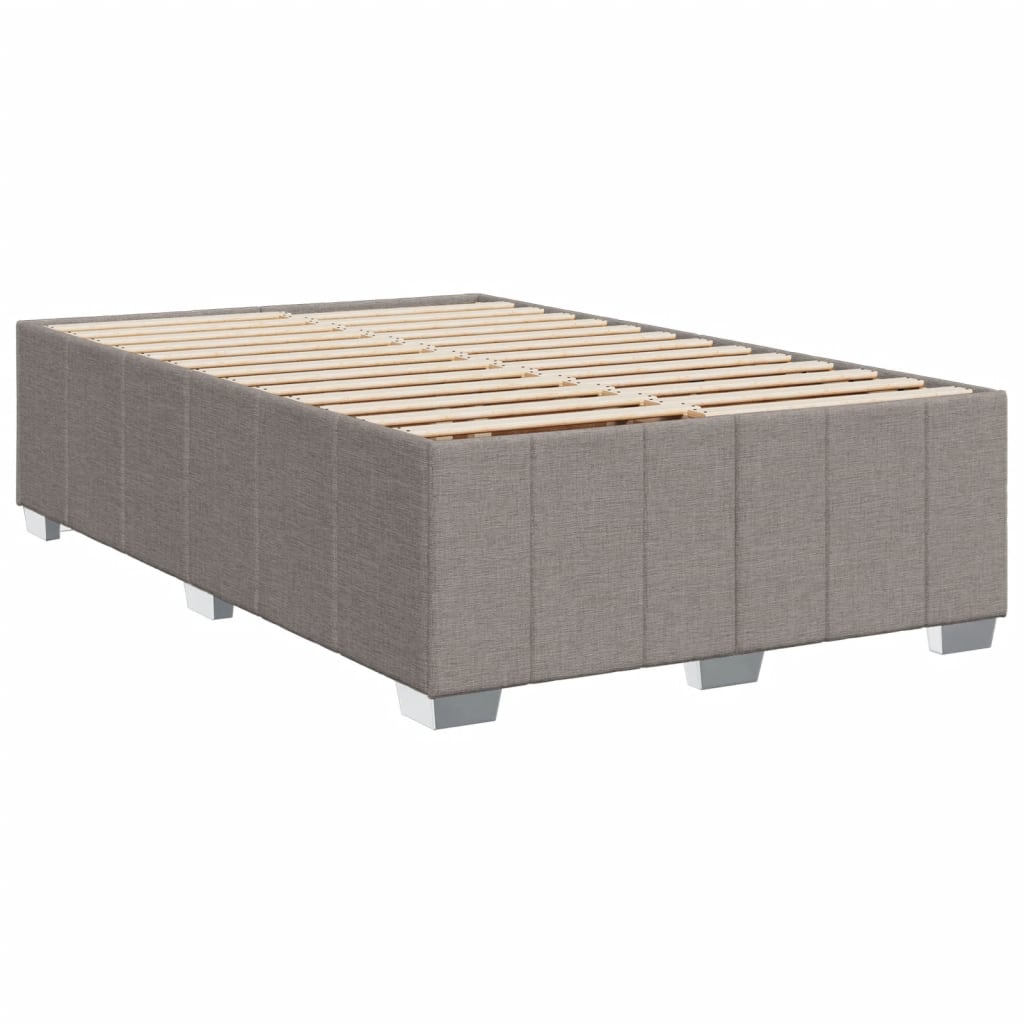 vidaXL Σκελετός Κρεβατιού Χωρίς Στρώμα Taupe 120x200 εκ. Υφασμάτινο