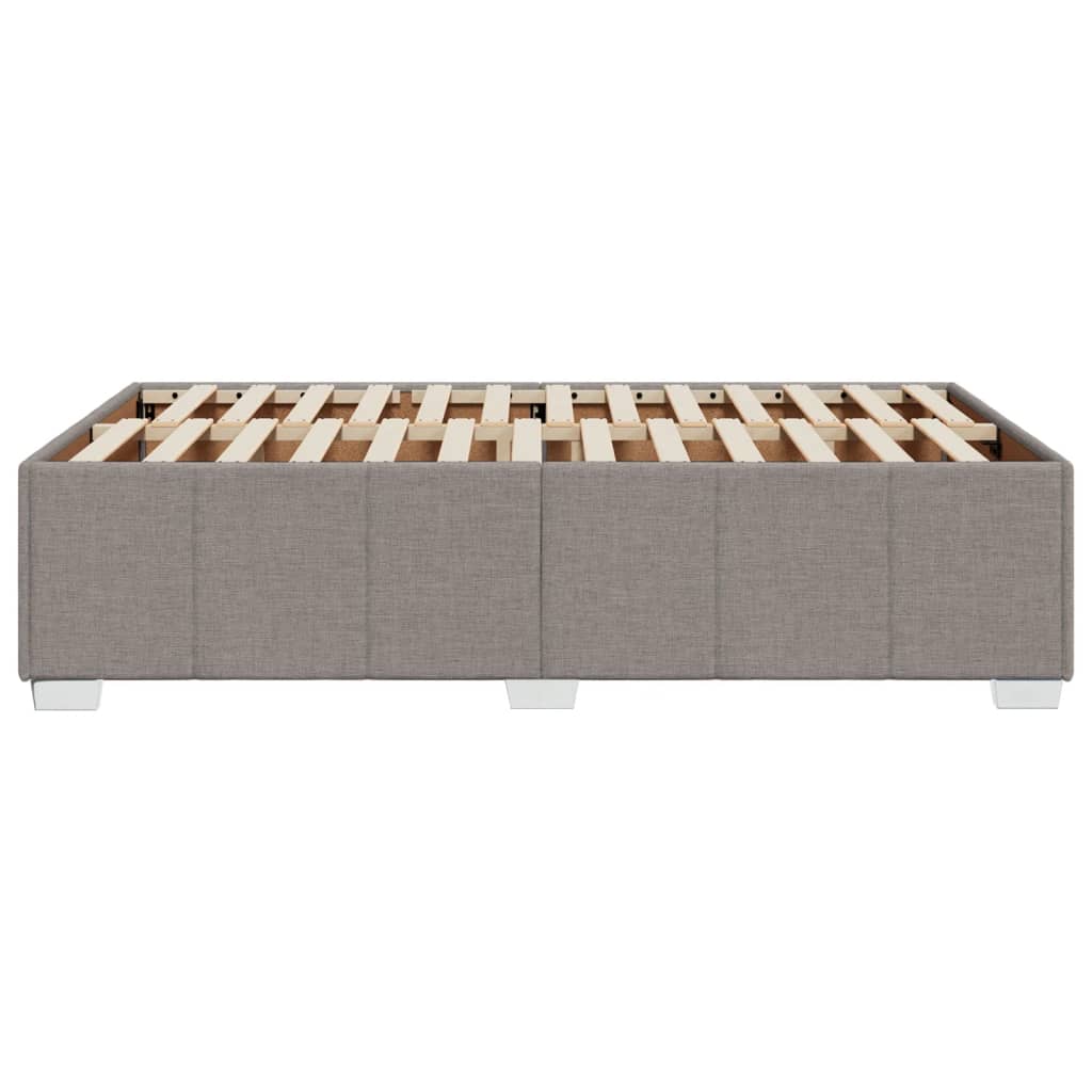 vidaXL Σκελετός Κρεβατιού Χωρίς Στρώμα Taupe 120x200 εκ. Υφασμάτινο