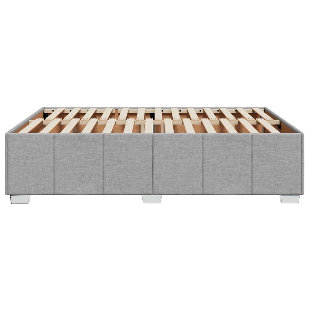 vidaXL Σκελετός Κρεβατιού Χωρίς Στρώμα Αν. Γκρι 160x200 εκ.Υφασμάτινο