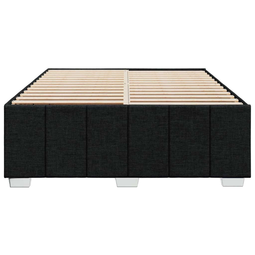 vidaXL Σκελετός Κρεβατιού Χωρίς Στρώμα Μαύρο 160x200 εκ.Υφασμάτινο