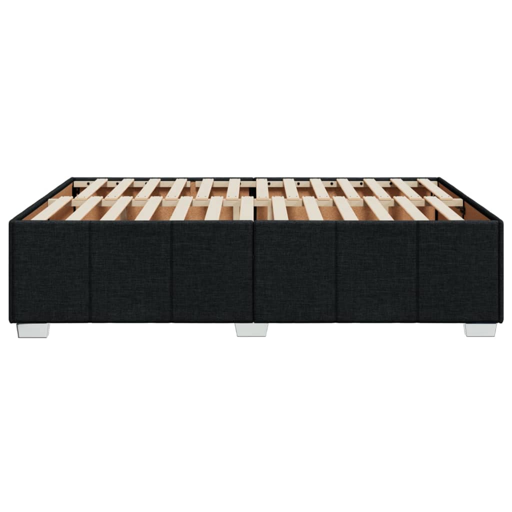 vidaXL Σκελετός Κρεβατιού Χωρίς Στρώμα Μαύρο 160x200 εκ.Υφασμάτινο