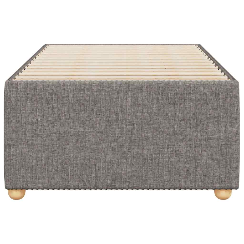 vidaXL Σκελετός Κρεβατιού Χωρίς Στρώμα Taupe 80x200 εκ. Υφασμάτινο