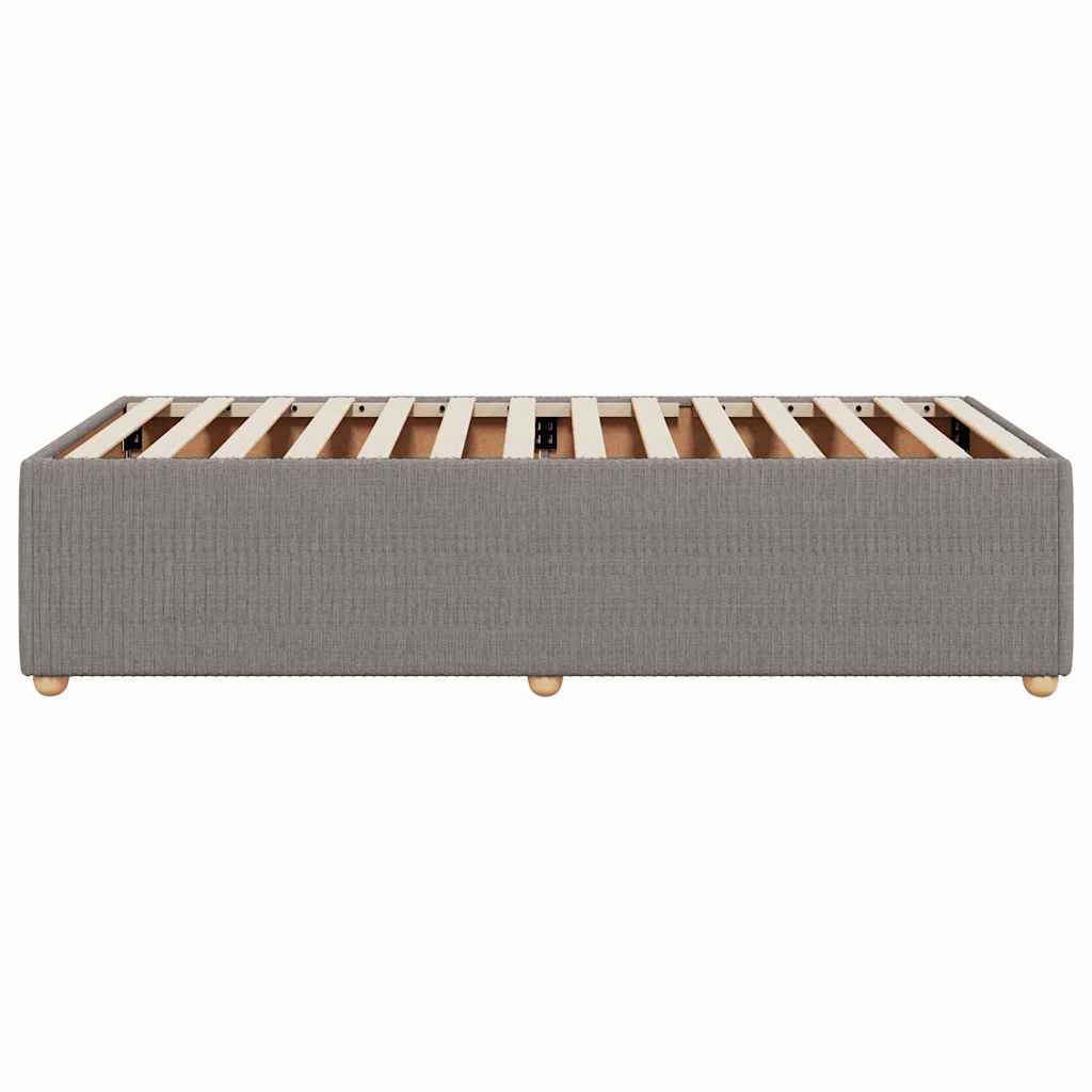 vidaXL Σκελετός Κρεβατιού Χωρίς Στρώμα Taupe 80x200 εκ. Υφασμάτινο