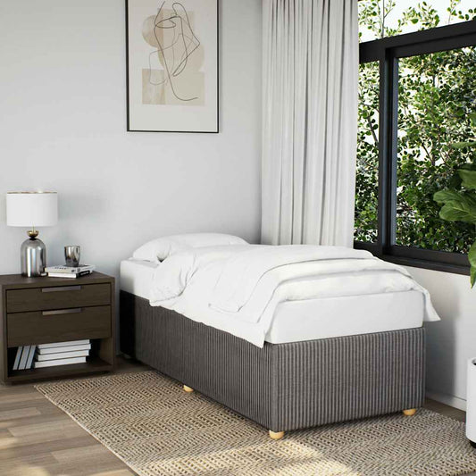 vidaXL Σκελετός Κρεβατιού Χωρίς Στρώμα Taupe 90x200 εκ. Υφασμάτινο
