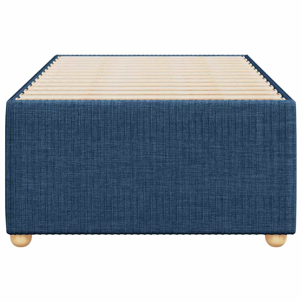 vidaXL Σκελετός Κρεβατιού Χωρίς Στρώμα Μπλε 90x200 εκ. Υφασμάτινο