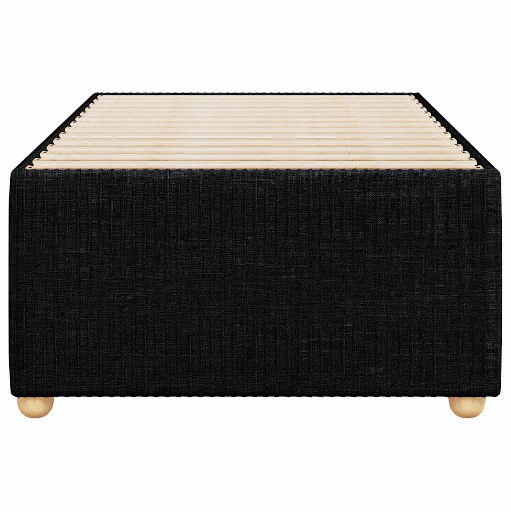 vidaXL Σκελετός Κρεβατιού Χωρίς Στρώμα Μαύρο 100x200 εκ. Υφασμάτινο