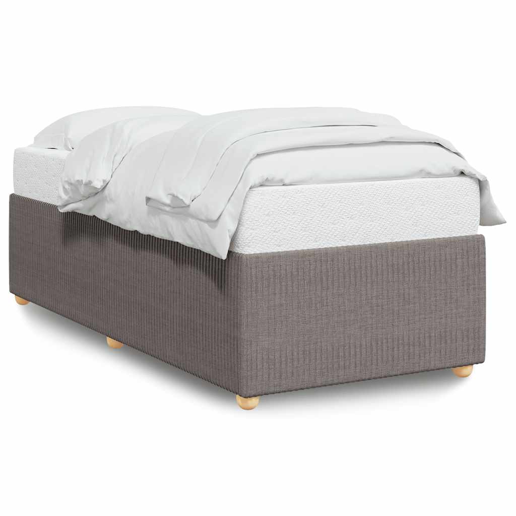 vidaXL Σκελετός Κρεβατιού Χωρίς Στρώμα Taupe 100 x 200 εκ. Υφασμάτινο