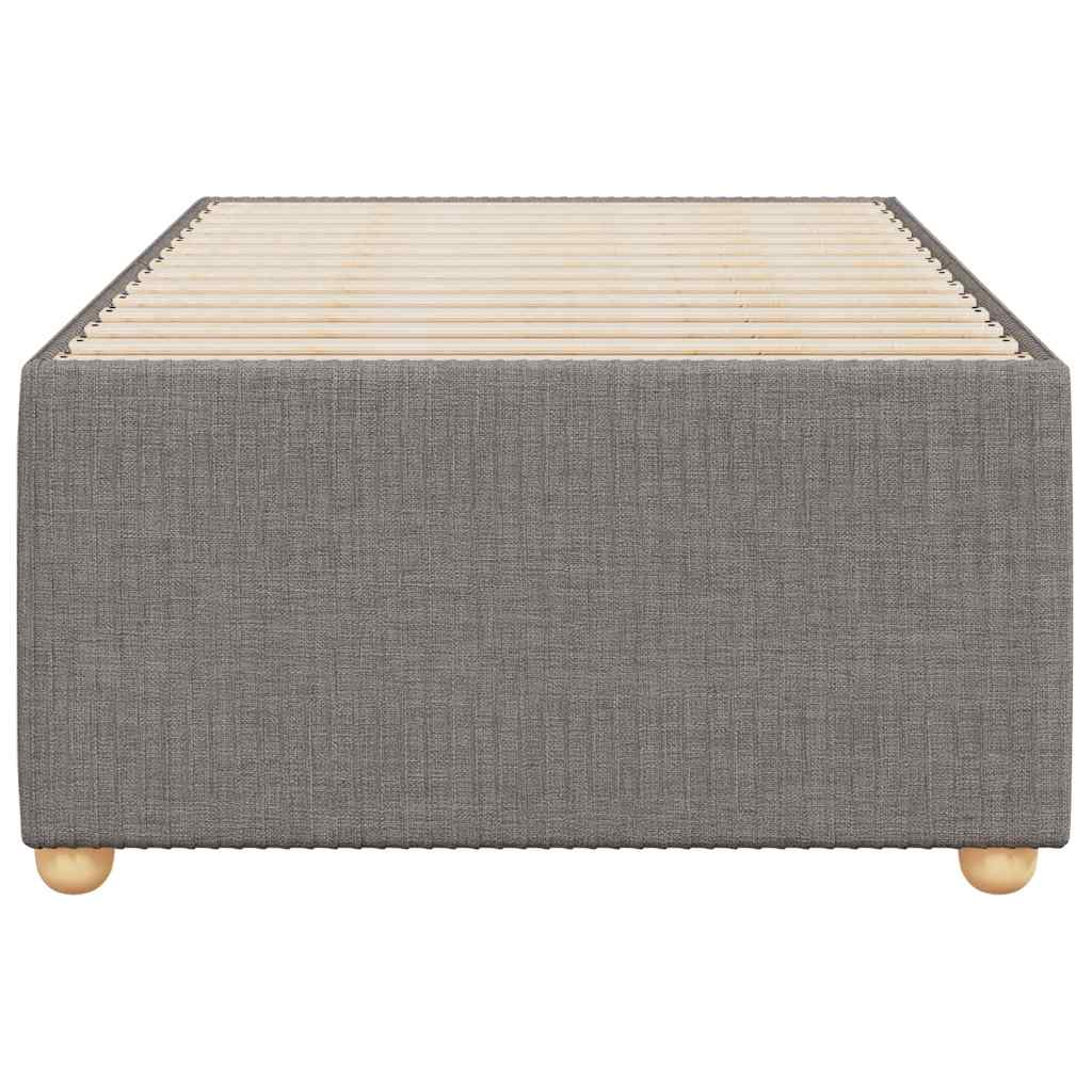 vidaXL Σκελετός Κρεβατιού Χωρίς Στρώμα Taupe 100 x 200 εκ. Υφασμάτινο