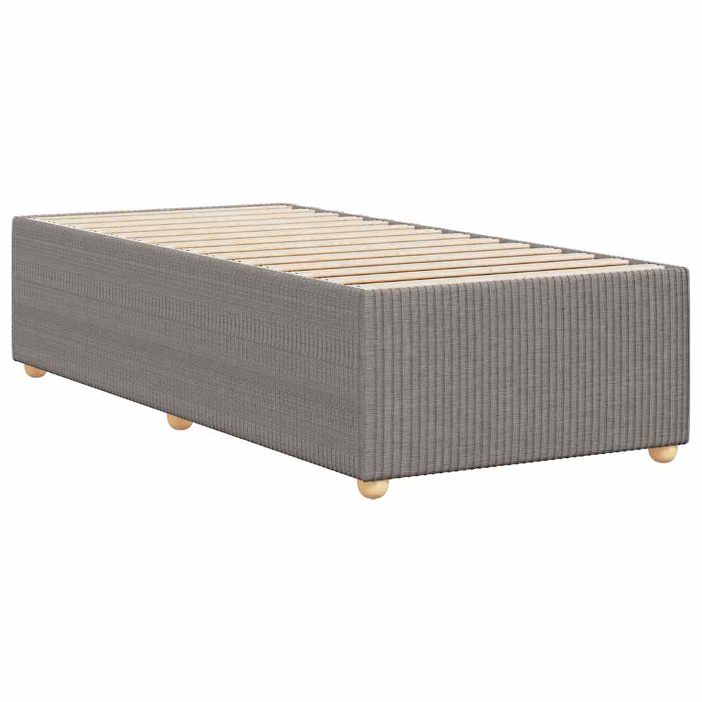 vidaXL Σκελετός Κρεβατιού Χωρίς Στρώμα Taupe 100 x 200 εκ. Υφασμάτινο