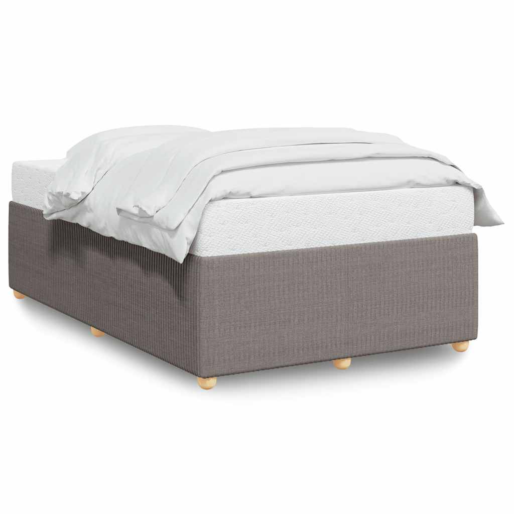 vidaXL Πλαίσιο Κρεβατιού χωρίς στρώμα Taupe 120x190 εκ. Υφασμάτινο