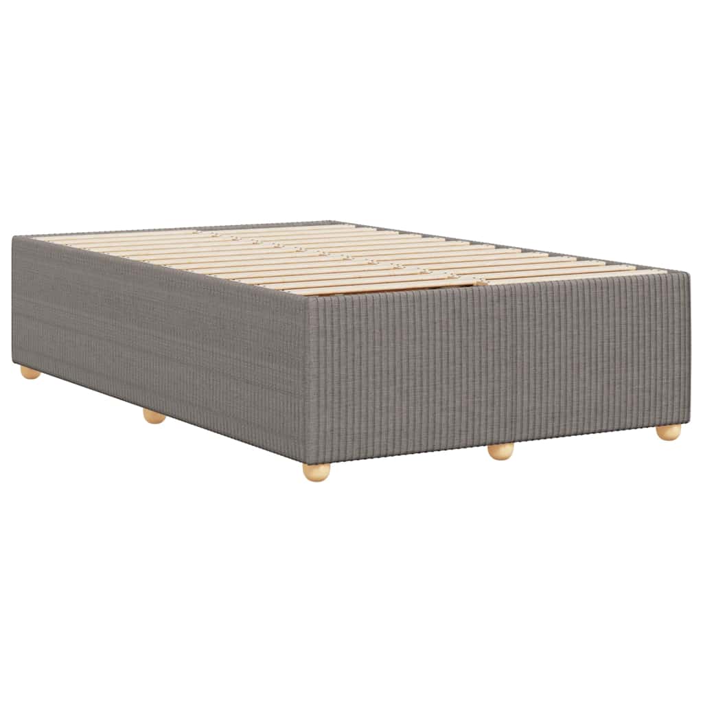 vidaXL Πλαίσιο Κρεβατιού χωρίς στρώμα Taupe 120x190 εκ. Υφασμάτινο