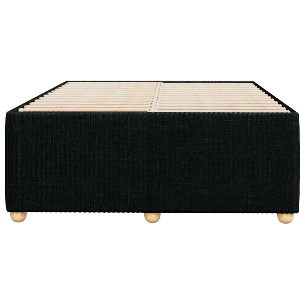 vidaXL Σκελετός Κρεβατιού Χωρίς Στρώμα Μαύρο 120x200 εκ. Υφασμάτινο
