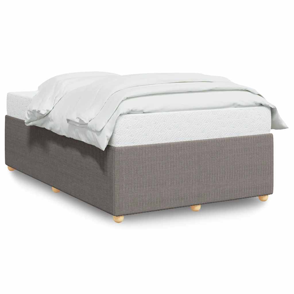 vidaXL Σκελετός Κρεβατιού Χωρίς Στρώμα Taupe 120x200 εκ. Υφασμάτινο