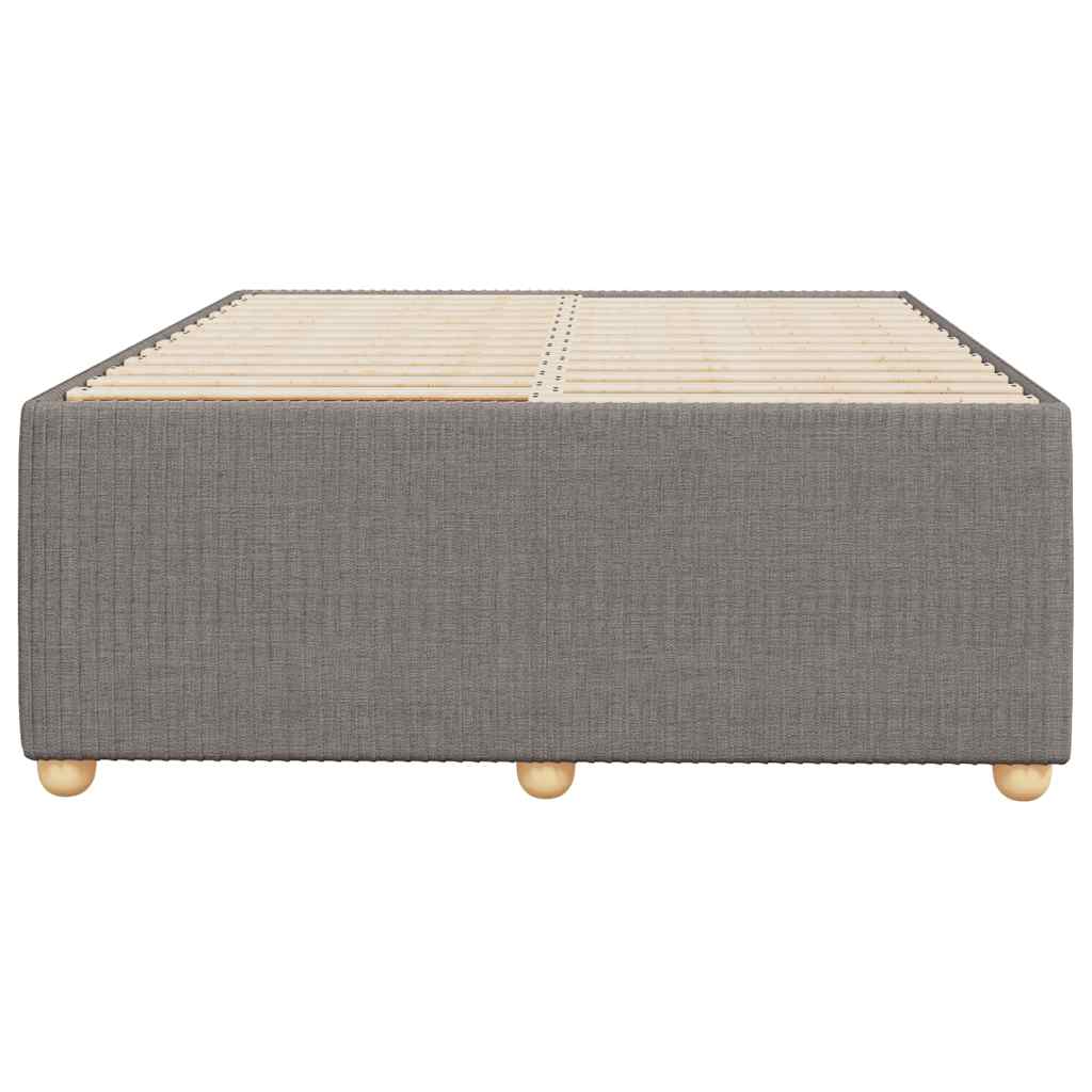 vidaXL Σκελετός Κρεβατιού Χωρίς Στρώμα Taupe 120x200 εκ. Υφασμάτινο