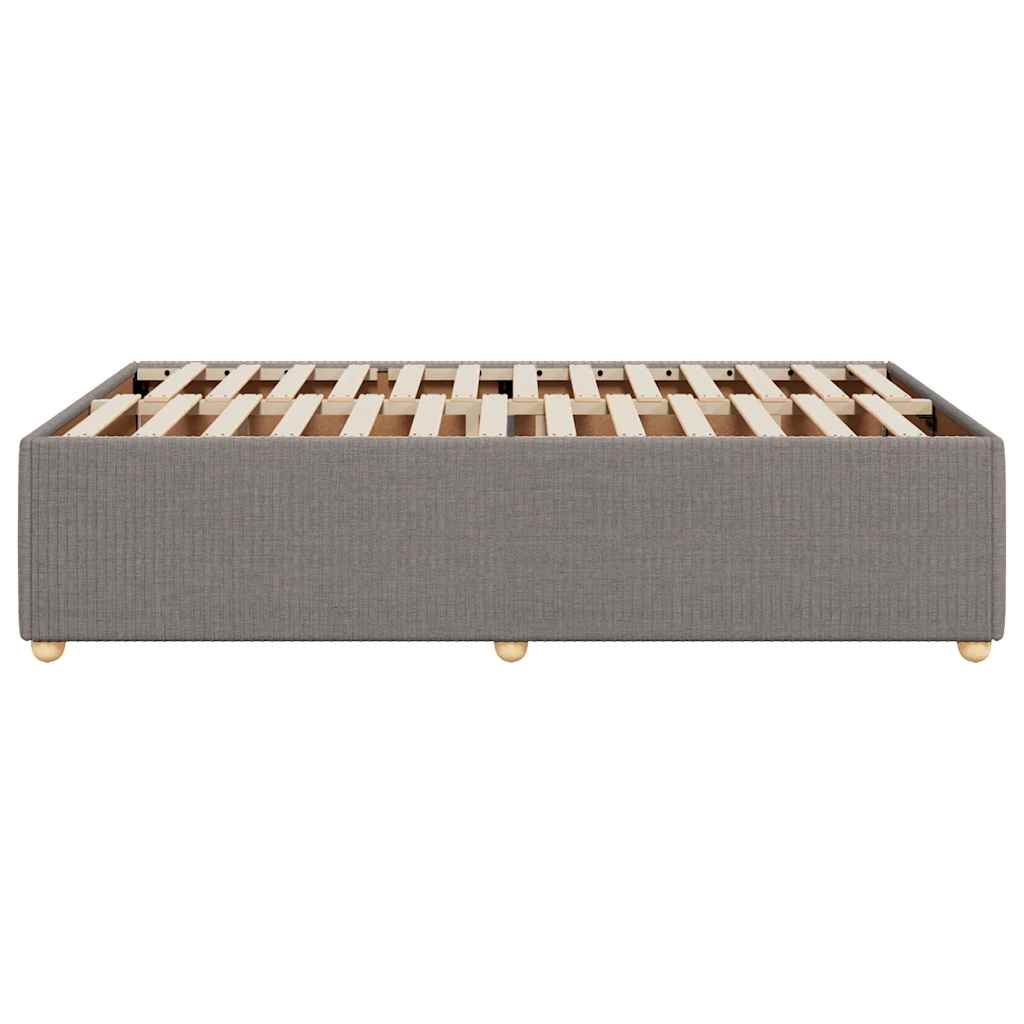 vidaXL Σκελετός Κρεβατιού Χωρίς Στρώμα Taupe 120x200 εκ. Υφασμάτινο